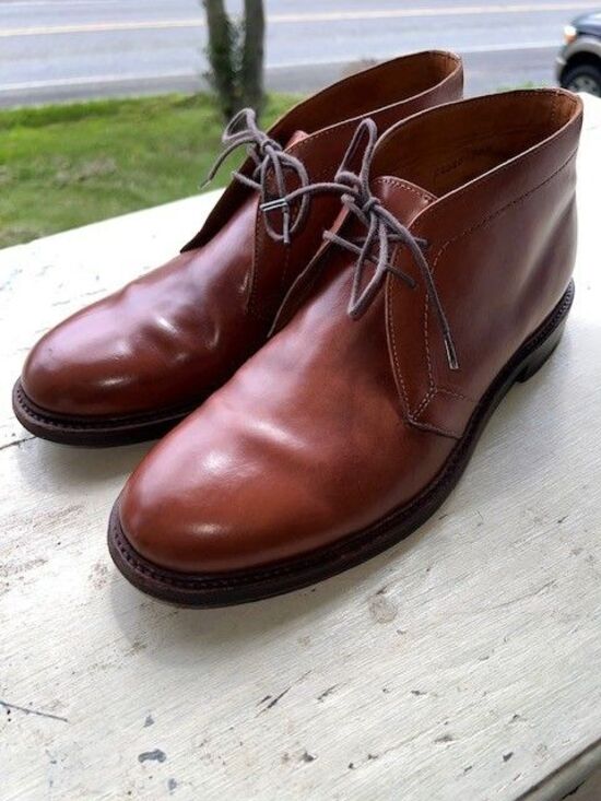 J. Crew Ludlow Brown Leather Chukka Ankle Boots Bench Men US 10D main image 8